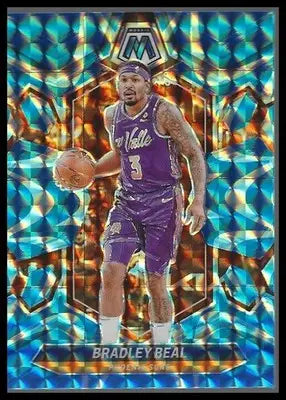 2023-24 Panini Mosaic #44 Bradley Beal Reactive Blue