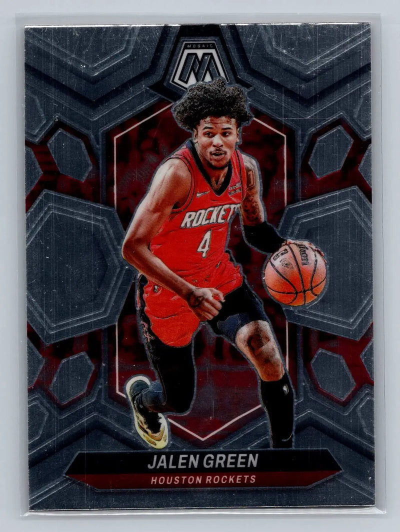 2023-24 Panini Mosaic #51 Jalen Green Houston Rockets - Basketball Card Single