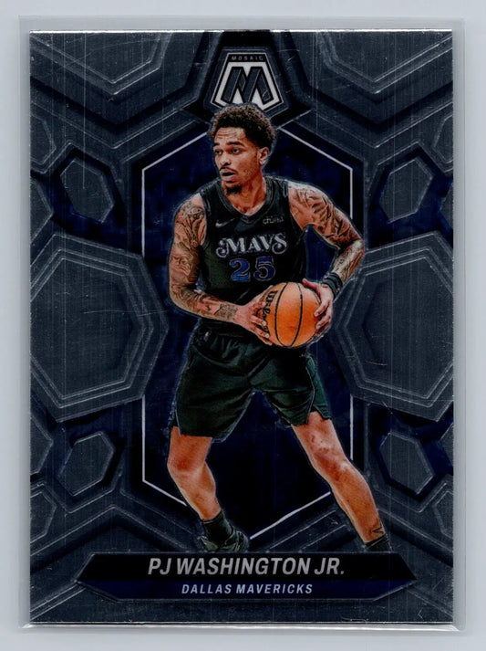 2023-24 Panini Mosaic #80 P.J. Washington Jr. Dallas Mavericks - Basketball Card Single