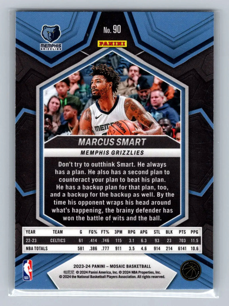 2023-24 Panini Mosaic #90 Marcus Smart Memphis Grizzlies - Basketball Card Single