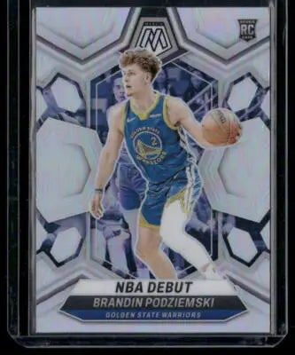 2023-24 Panini Mosaic Basketball Brandin Podziemski #266 NBA Debut RC - Basketball Card Single