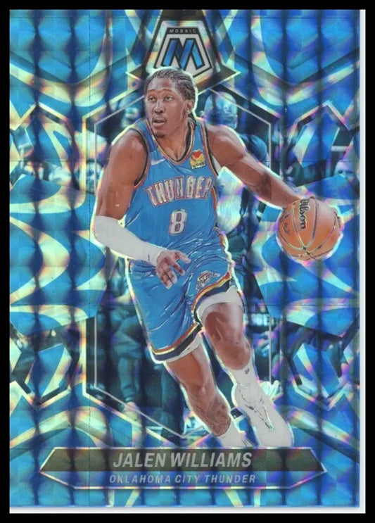 2023-24 Panini Mosaic - Jalen Williams #41 Reactive Blue Mosaic Prizm