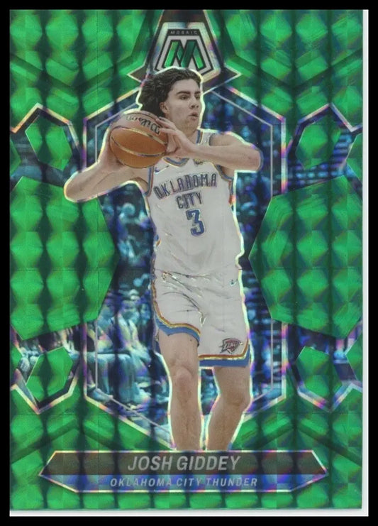 2023-24 Panini Mosaic - Josh Giddey #150 Green Mosaic Prizm