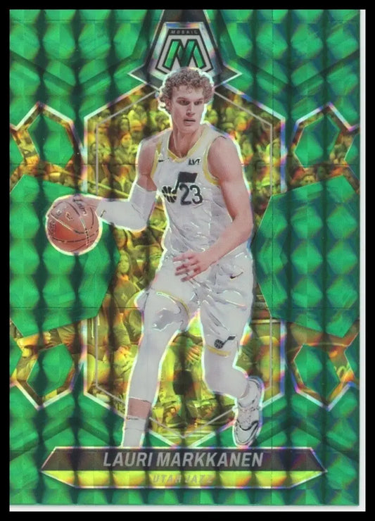 2023-24 Panini Mosaic - Lauri Markkanen #38 Green Mosaic Prizm