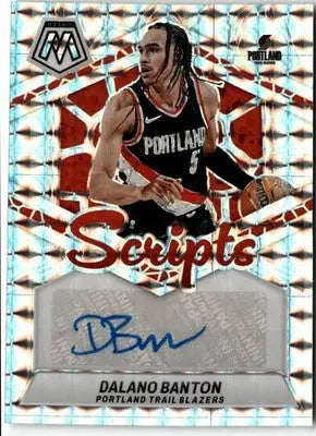 2023-24 Panini Mosaic #MS-BAN Dalano Banton Scripts - Basketball Card Single
