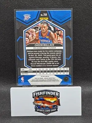 2023-24 Panini Mosaic - NBA Debut Cason Wallace #258 Green Mosaic Prizm (RC) - Basketball Card Single