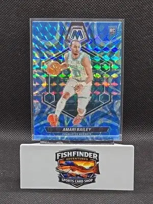 2023-24 Panini Mosaic - Rookies Amari Bailey #231 Reactive Blue Mosaic Prizm... - Basketball Card Single