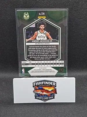 2023-24 Panini Mosaic - Rookies Andre Jackson #234 Red Mosaic Prizm (RC) - Basketball Card Single