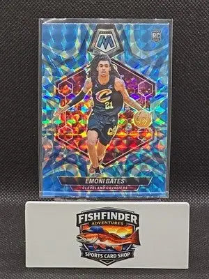 2023-24 Panini Mosaic - Rookies Emoni Bates #219 Reactive Blue Mosaic Prizm (RC) - Basketball Card Single
