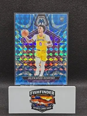 2023-24 Panini Mosaic - Rookies Jalen Hood-Schifino #223 Reactive Blue Mosaic... - Basketball Card Single