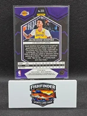 2023-24 Panini Mosaic - Rookies Jalen Hood-Schifino #223 Reactive Blue Mosaic... - Basketball Card Single