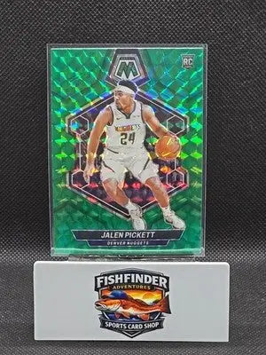 2023-24 Panini Mosaic - Rookies Jalen Pickett #237 Green Mosaic Prizm (RC) - Basketball Card Single