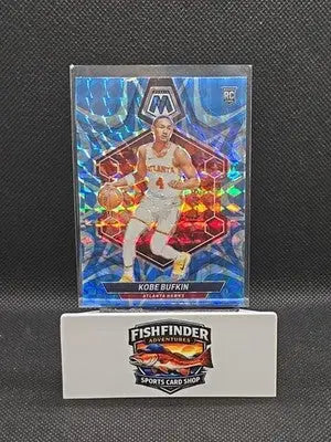 2023-24 Panini Mosaic - Rookies Kobe Bufkin #201 Reactive Blue Mosaic Prizm (RC) - Basketball Card Single