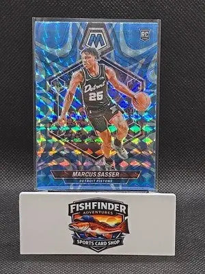 2023-24 Panini Mosaic - Rookies Marcus Sasser #229 Reactive Blue Mosaic Prizm... - Basketball Card Single