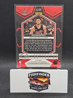 2023-24 Panini Mosaic - Rookies Rayan Rupert #232 Green Mosaic Prizm (RC) - Basketball Card Single