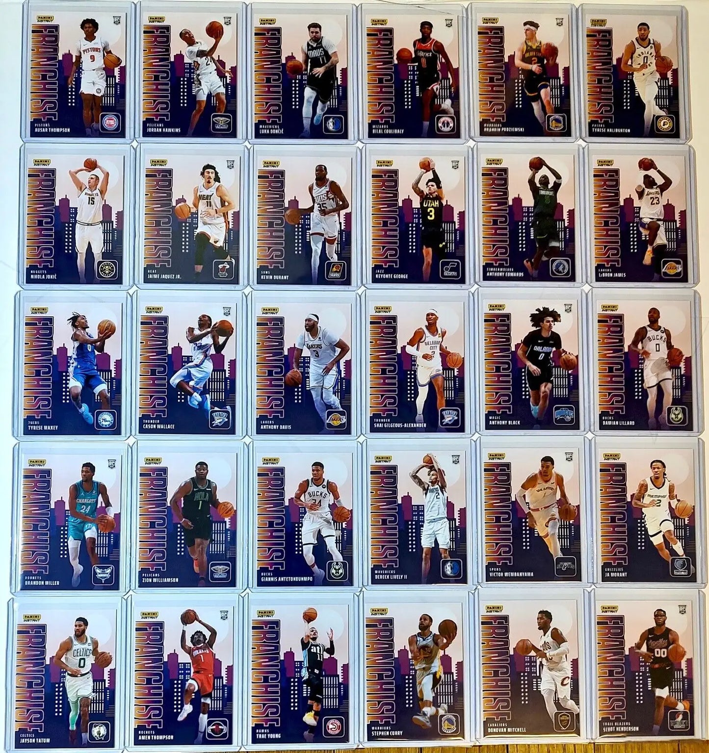 2023-24 Panini NBA Franchise Complete 30 Card Basketball Card Set 1 of 485 - Basketball Card Single