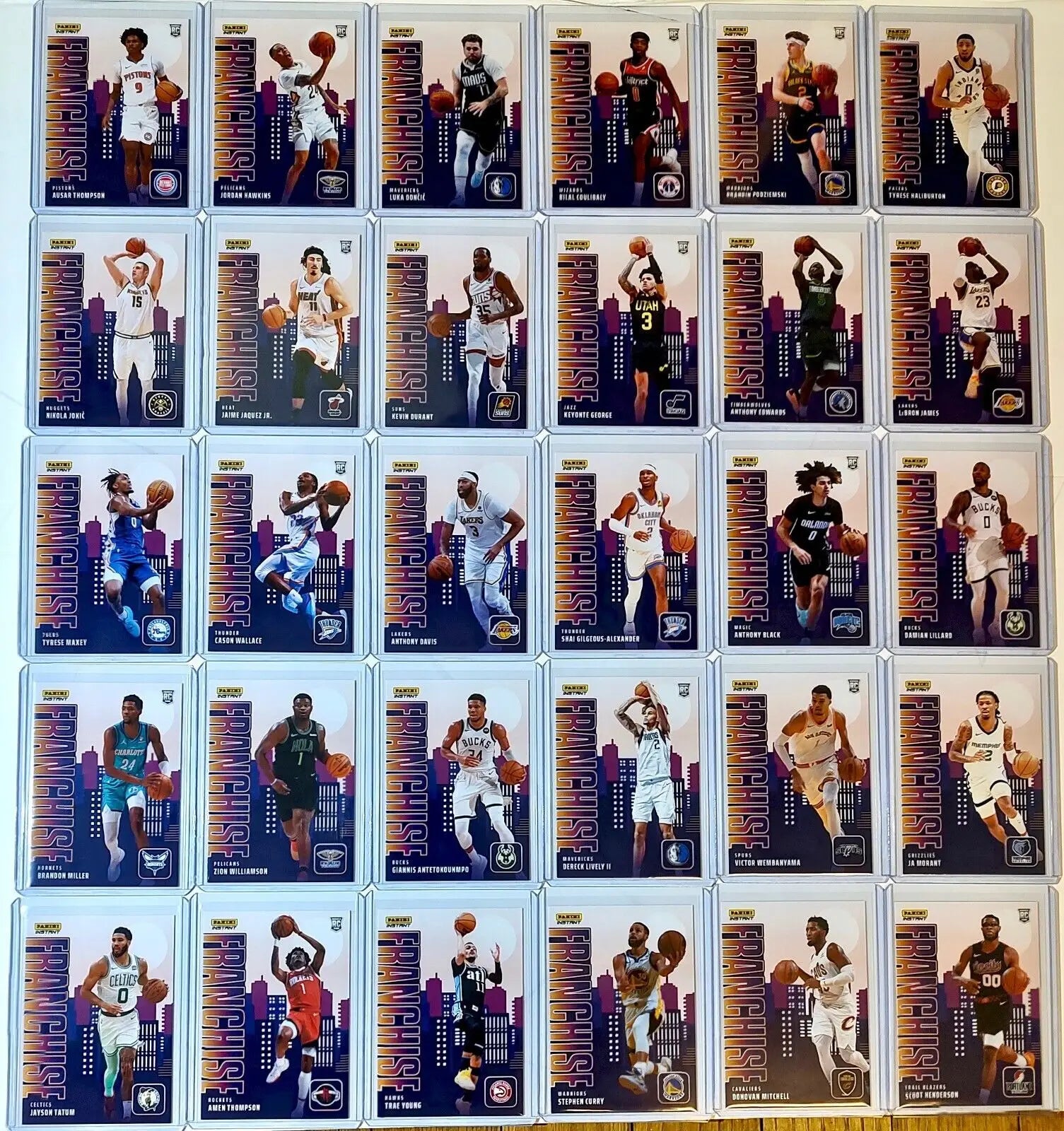 2023-24 Panini NBA Franchise Complete 30 Card Basketball Card Set 1 of 485 - Basketball Card Single