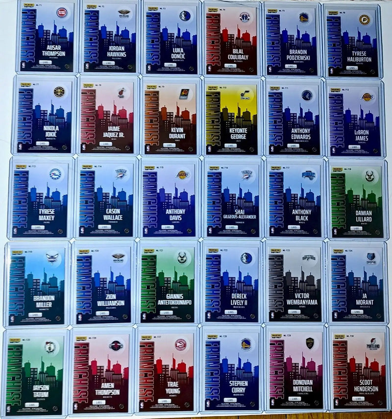 2023-24 Panini NBA Franchise Complete 30 Card Basketball Card Set 1 of 485 - Basketball Card Single