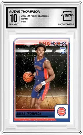 2023-24 Panini NBA Hoops Ausar Thompson #255 Basketball Arena Club 10