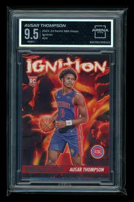 2023-24 Panini NBA Hoops Ignition Ausar Thompson #24 RC Arena Club 9.5 - Basketball Card Single