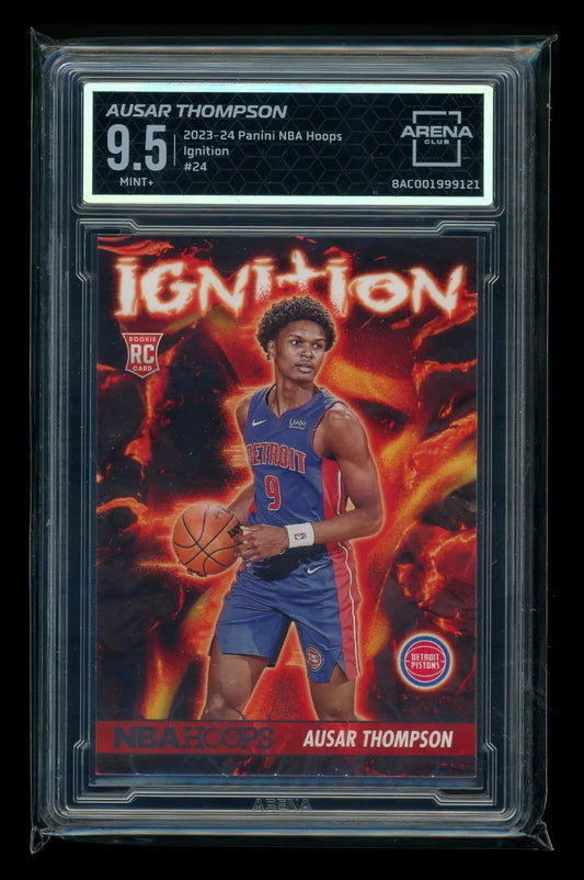 2023-24 Panini NBA Hoops Ignition Ausar Thompson #24 RC Arena Club 9.5 - Basketball Card Single