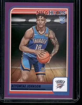 2023-24 Panini NBA Hoops Keyontae Johnson #263 Purple RC Basketball - Basketball Card Single
