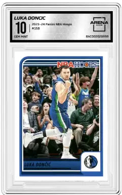 2023-24 Panini NBA Hoops Luka Dončić #158 Basketball Arena Club 10 - Basketball Card Single