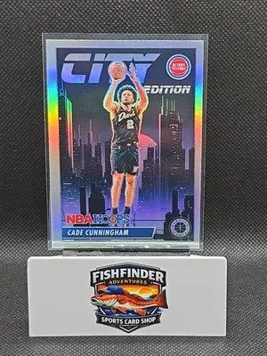 2023-24 Panini Nba Hoops Premium Stock - City Edition Cade Cunningham #29 Silver
