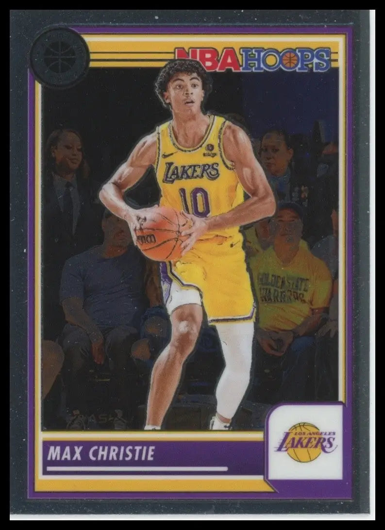 2023-24 Panini Nba Hoops Premium Stock Max Christie #142 Los Angeles Lakers Card - Basketball Card Single