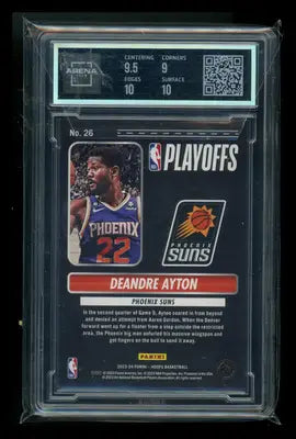 2023-24 Panini NBA Hoops Road to the Finals Deandre Ayton #26 301/999 AC 9.5 - Basketball Card Single