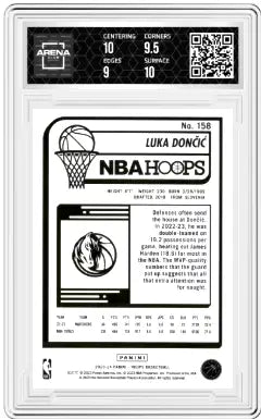 2023-24 Panini NBA Hoops Winter Luka Dončić #158 Basketball Arena Club 9.5 - Basketball Card Single