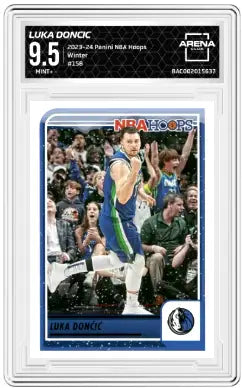 2023-24 Panini NBA Hoops Winter Luka Dončić #158 Basketball Arena Club 9.5 - Basketball Card Single