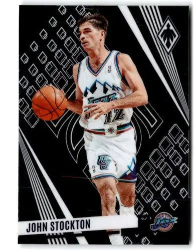 2023-24 Panini Phoenix John Stockton basketball card with original gloss Jazz ID 76128
