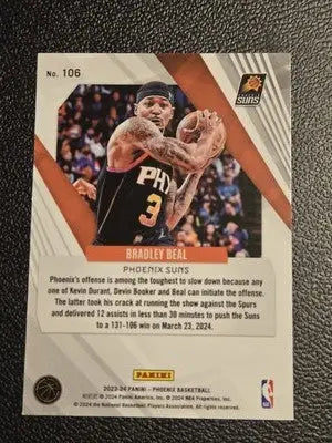 2023-24 Panini Phoenix #106 Bradley Beal Phoenix Blue Ice - Basketball Card Single