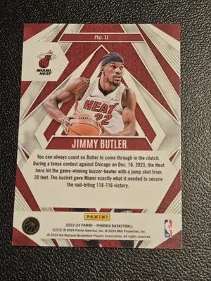2023-24 Panini Phoenix #11 Jimmy Butler Paragon Silver - Basketball Card Single