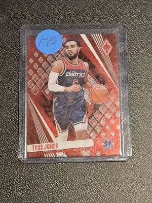 2023-24 Panini Phoenix #12 Tyus Jones International Red #/75 - Basketball Card Single