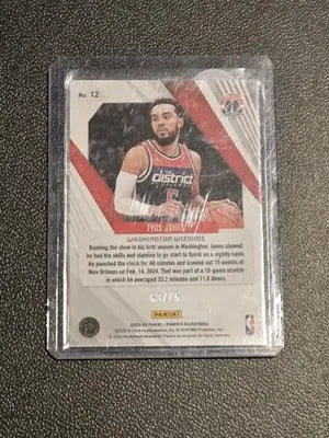 2023-24 Panini Phoenix #12 Tyus Jones International Red #/75 - Basketball Card Single