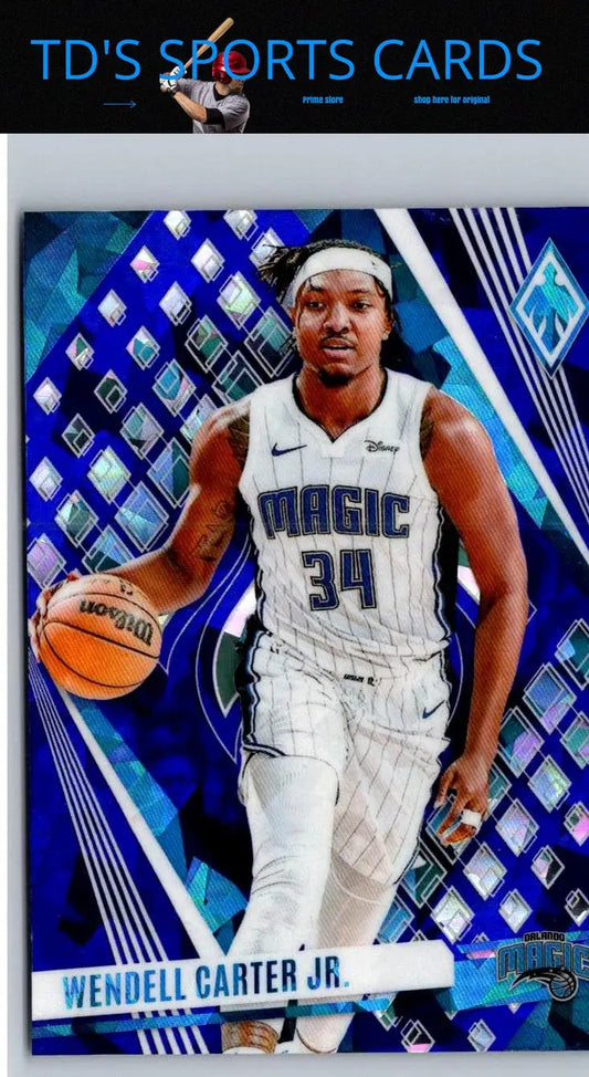 Wendell Carter Jr basketball card from 2023-24 Panini Phoenix Phoenix Blue Ice series