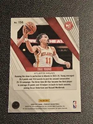 2023-24 Panini Phoenix #156 Trae Young - Basketball Card Single