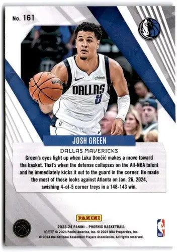 2023-24 Panini Phoenix #161 Josh Green NM-MT Mavericks ID:76140 - Basketball Card Single