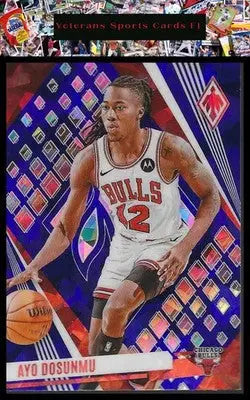 2023-24 Panini Phoenix #162 Ayo Dosunmu Phoenix Blue Ice