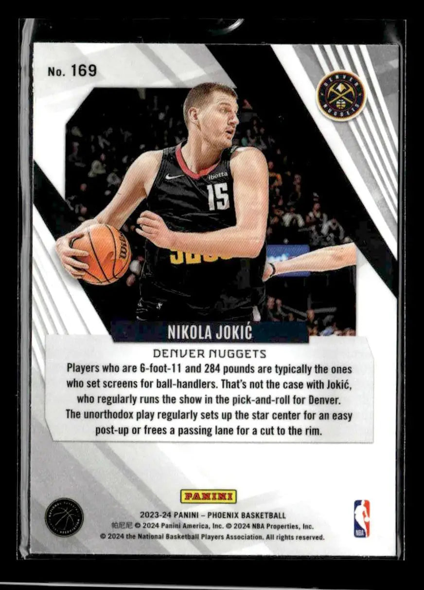2023-24 Panini Phoenix #169 Nikola Jokic Phoenix Blue Ice - Basketball Card Single
