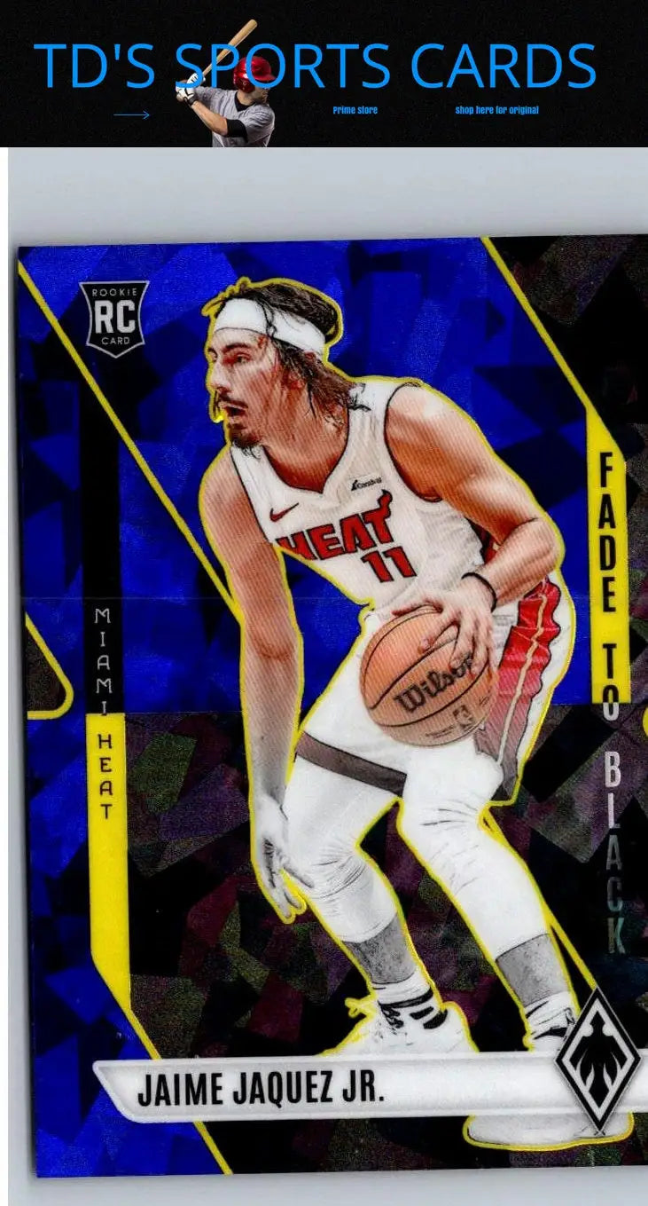 Jaime Jaquez Jr. basketball card 2023-24 Panini Phoenix Black Phoenix Blue Ice
