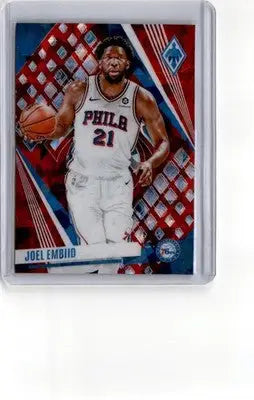 2023-24 Panini Phoenix #201 Joel Embiid Phoenix Red Ice - Basketball Card Single