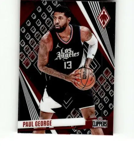 Paul George basketball trading card from Panini Phoenix with original gloss, Clippers edition