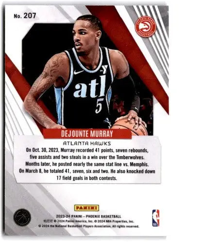 2023-24 Panini Phoenix #207 Dejounte Murray NM-MT Hawks ID:76145 - Basketball Card Single