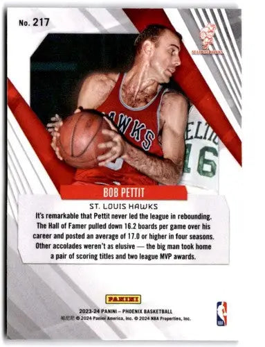 2023-24 Panini Phoenix #217 Bob Pettit NM-MT ID:76147 - Basketball Card Single