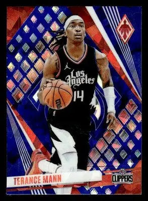 2023-24 Panini Phoenix #247 Terance Mann Phoenix Blue Ice Los Angeles Clippers - Basketball Card Single