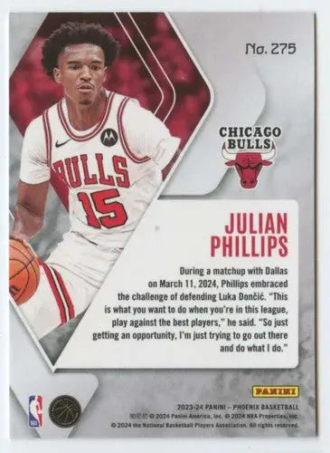 2023-24 Panini Phoenix #275 Julian Phillips NM-MT RC Rookie Bulls ID:76155 - Basketball Card Single