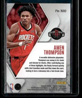 2023-24 Panini Phoenix #300 Amen Thompson - Basketball Card Single